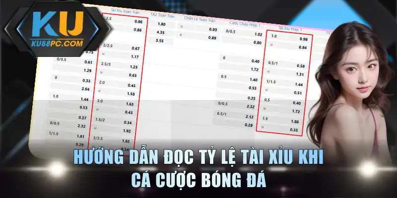Hướng dẫn đọc tỷ lệ tài xỉu khi cá cược bóng đá